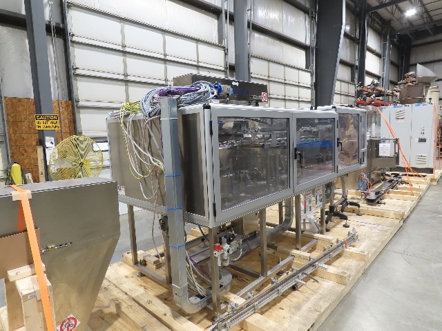 Coster CAP300 Cap Placing Line Aerosol Bottle Capper & Sorter with Feed Hopper