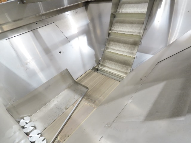 Shibuya Hoppmann Norwalt Aerosol Can Puck Sorter Inserter Line w/ Feeder Hopper
