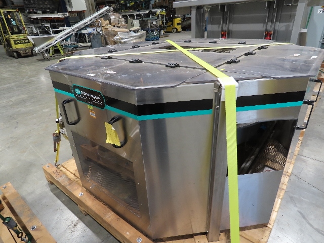 Shibuya Hoppmann Norwalt Aerosol Can Puck Sorter Inserter Line w/ Feeder Hopper