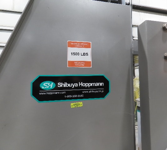 Shibuya Hoppmann Norwalt Aerosol Can Puck Sorter Inserter Line w/ Feeder Hopper