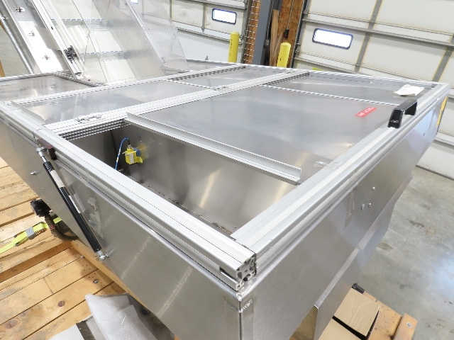 Shibuya Hoppmann Stainless Bottle Valve Feed Hopper Elevator Conveyor .5Hp 460V
