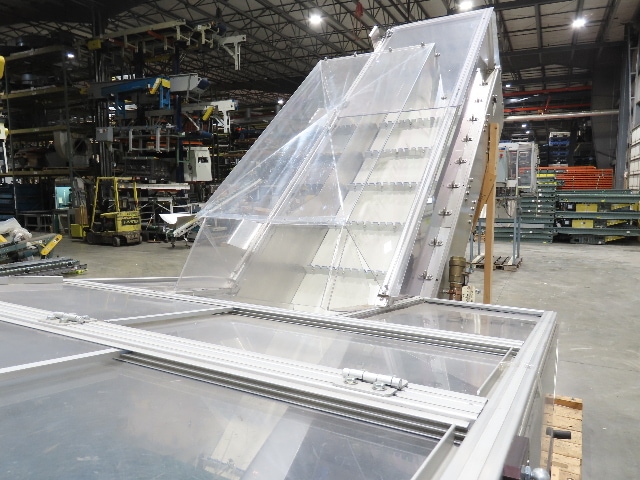 Shibuya Hoppmann Stainless Bottle Valve Feed Hopper Elevator Conveyor .5Hp 460V