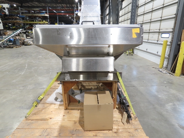 Shibuya Hoppmann Stainless Bottle Valve Feed Hopper Elevator Conveyor .5Hp 460V