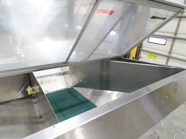 Shibuya Hoppmann Stainless Bottle Valve Feed Hopper Elevator Conveyor .5Hp 460V