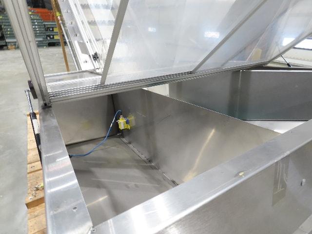 Shibuya Hoppmann Stainless Bottle Valve Feed Hopper Elevator Conveyor .5Hp 460V