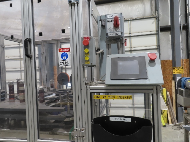 Aerosol Can Bottle Puck Sorter and Inserter for Bottle Filling Capper Line