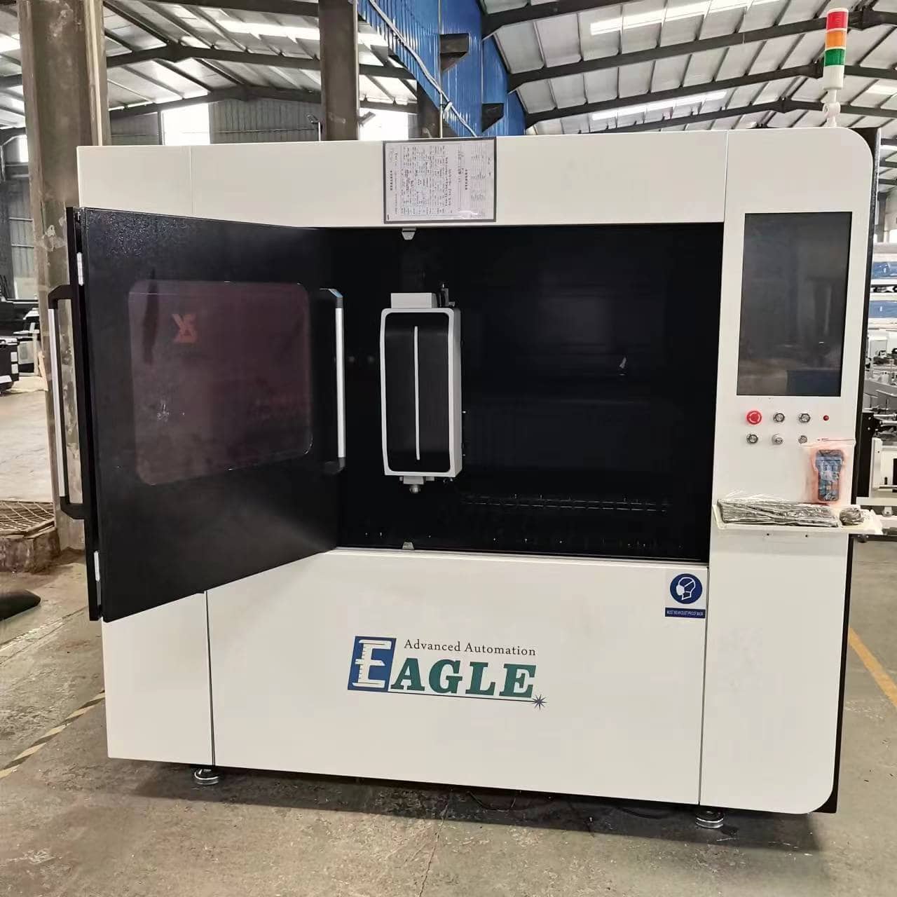 6,000 Watt 4’ X 4’ Eagle X-1313 Fiber Laser Cutting Machine