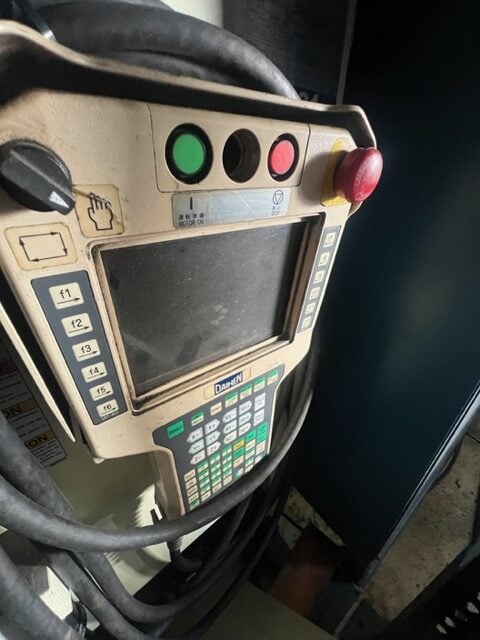 OTC Almega Arc Cell E-120 AX2 Robotic Weld Cell