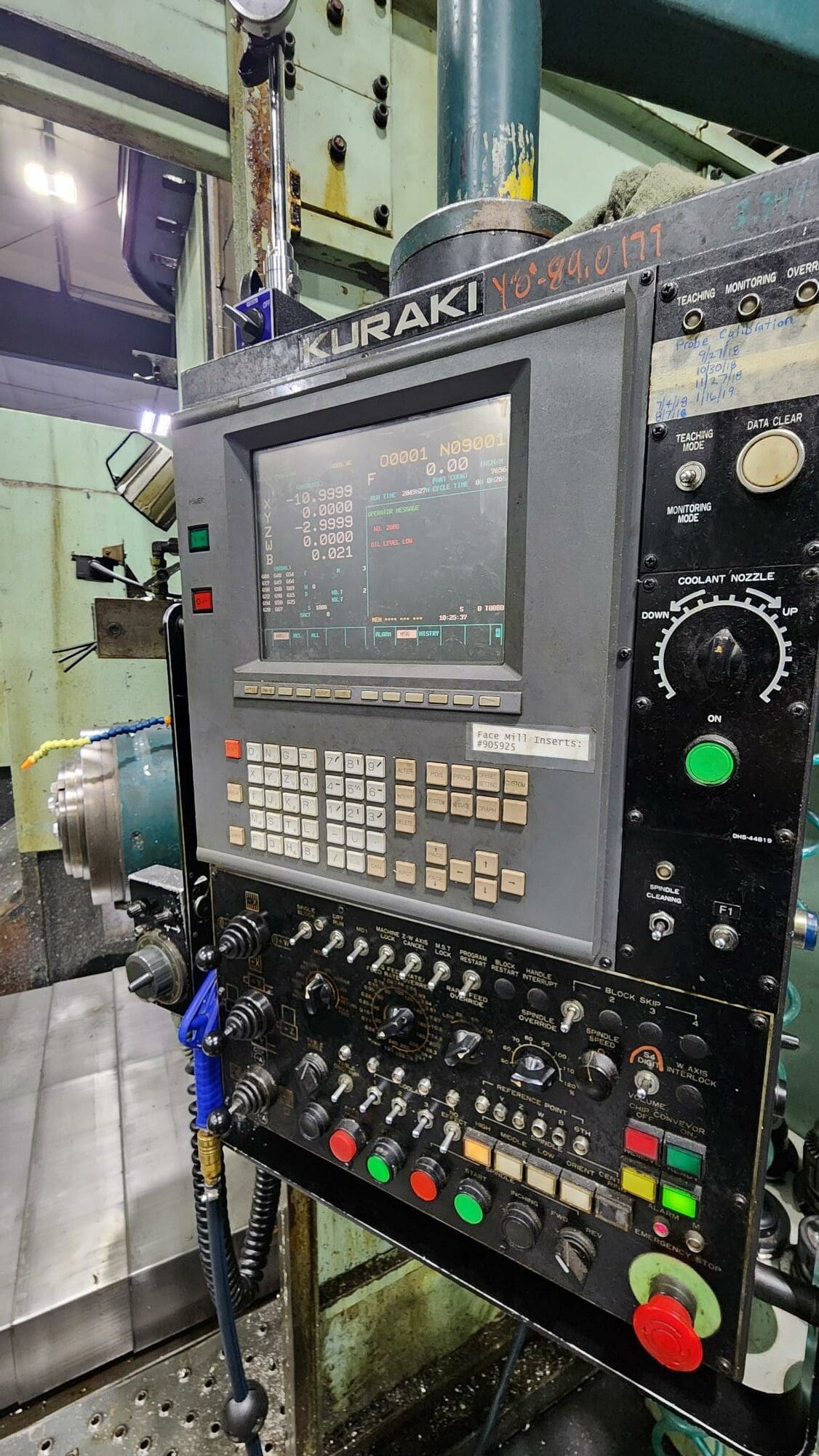 5" Kuraki KBT-13A Boring Mill