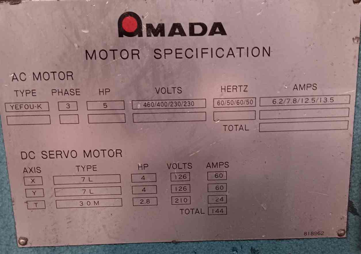 30 Ton Amada Pega 2 344
