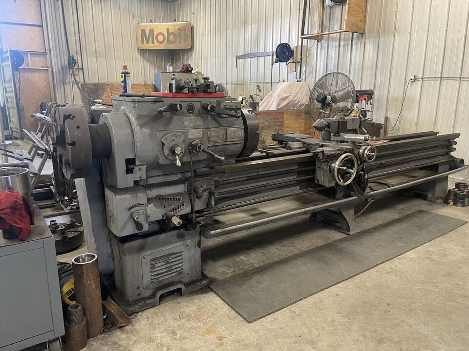22 1/2” X 110” Lehmann Hydratrol 7” Hollow Spindle Lathe