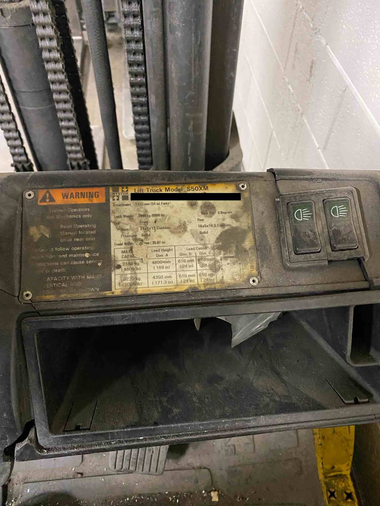 5,000 Lbs. Hyster Forklift S50XM