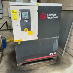 40 HP Chicago Pneumatic CPC 40 Air Compressor w/ Dryer