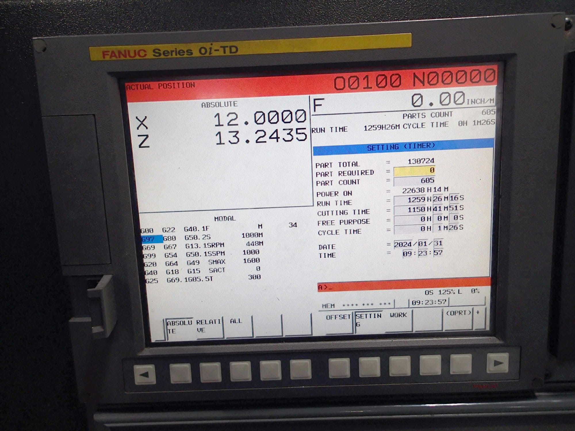 Samsung SL-20A/500 CNC Lathe