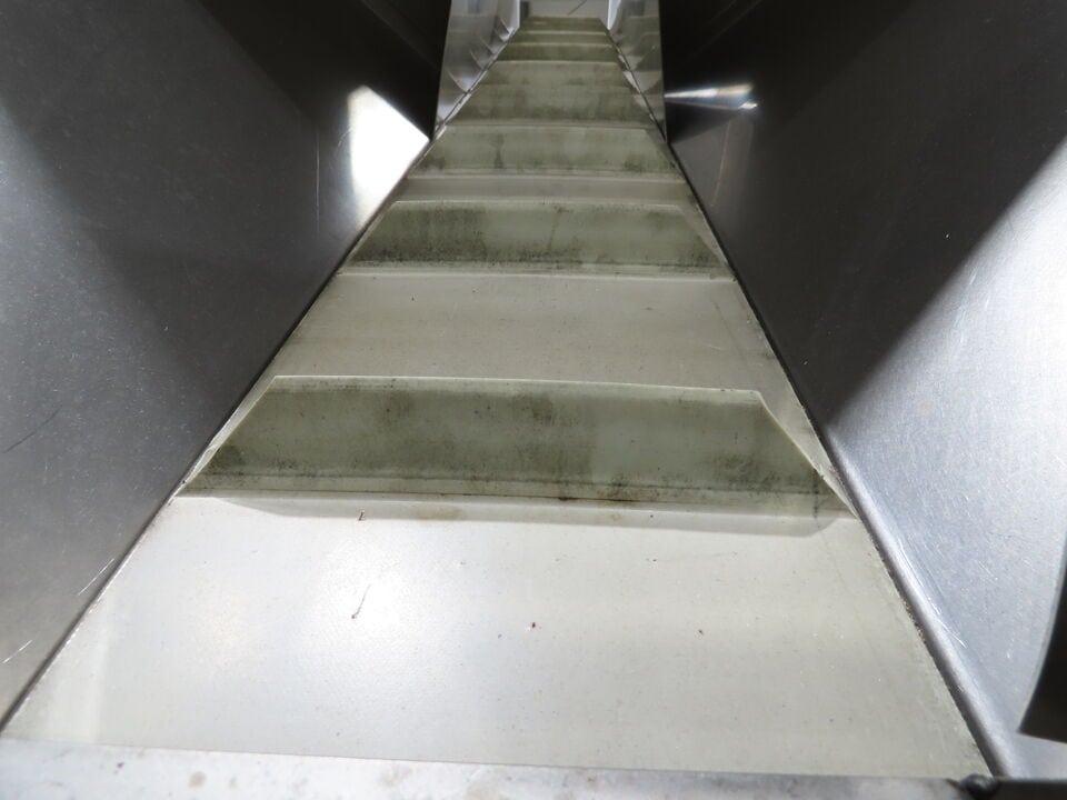 Marin G&C Bottle Cap Elevator Stainless Hopper 8" Incline Conveyor 2-15 FPM 480V