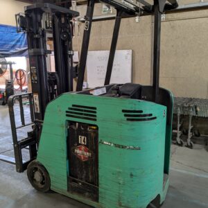 3,000 lbs. Mitsubishi FBC15 Electric Counterbalanced Forklift, 2017- 201" Height, Battery, 4520 Hours