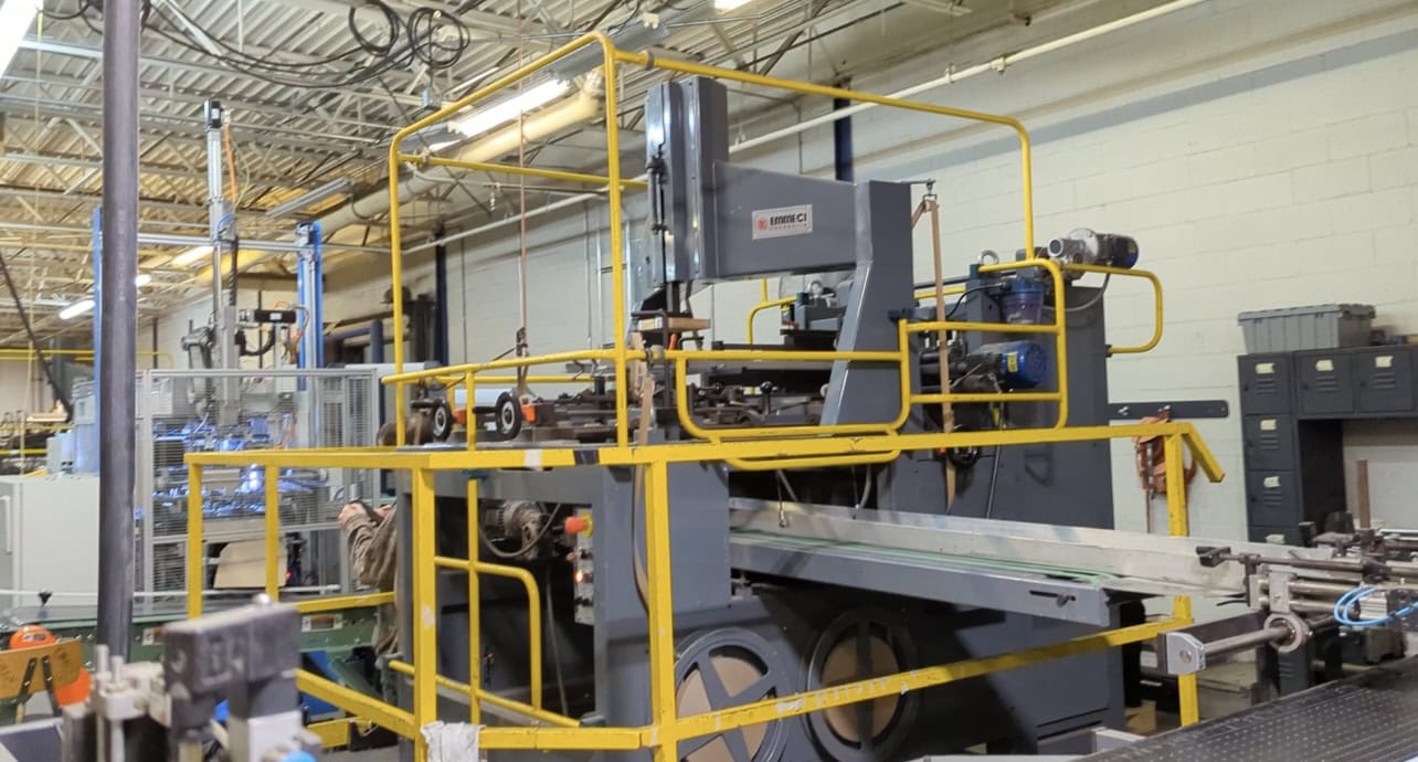 Emmeci MC 92 HSB (DX) Fully Automatic Rigid Box Line, Right-Hand Wrapper Discharge