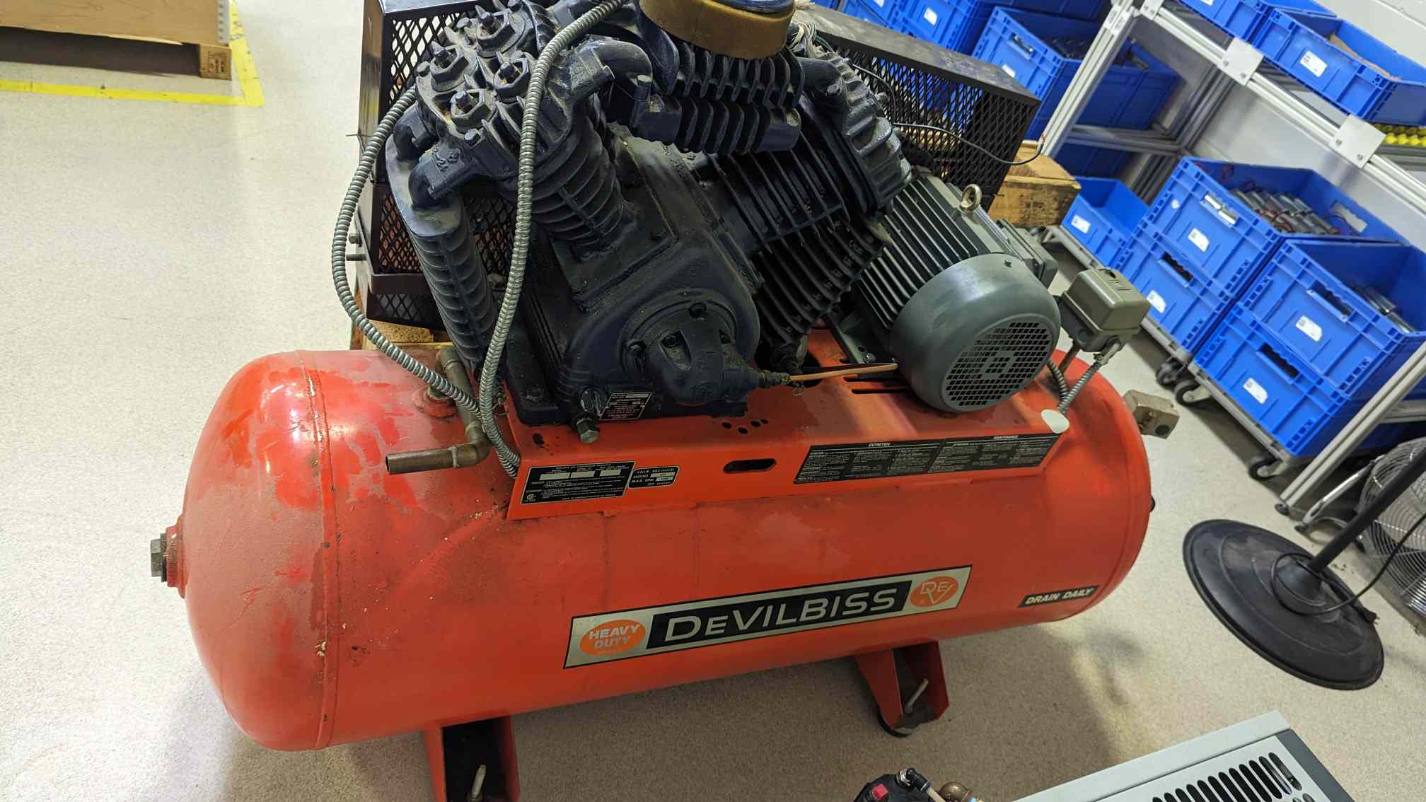 5 HP Devilbiss VDP-5051 Air Compressor