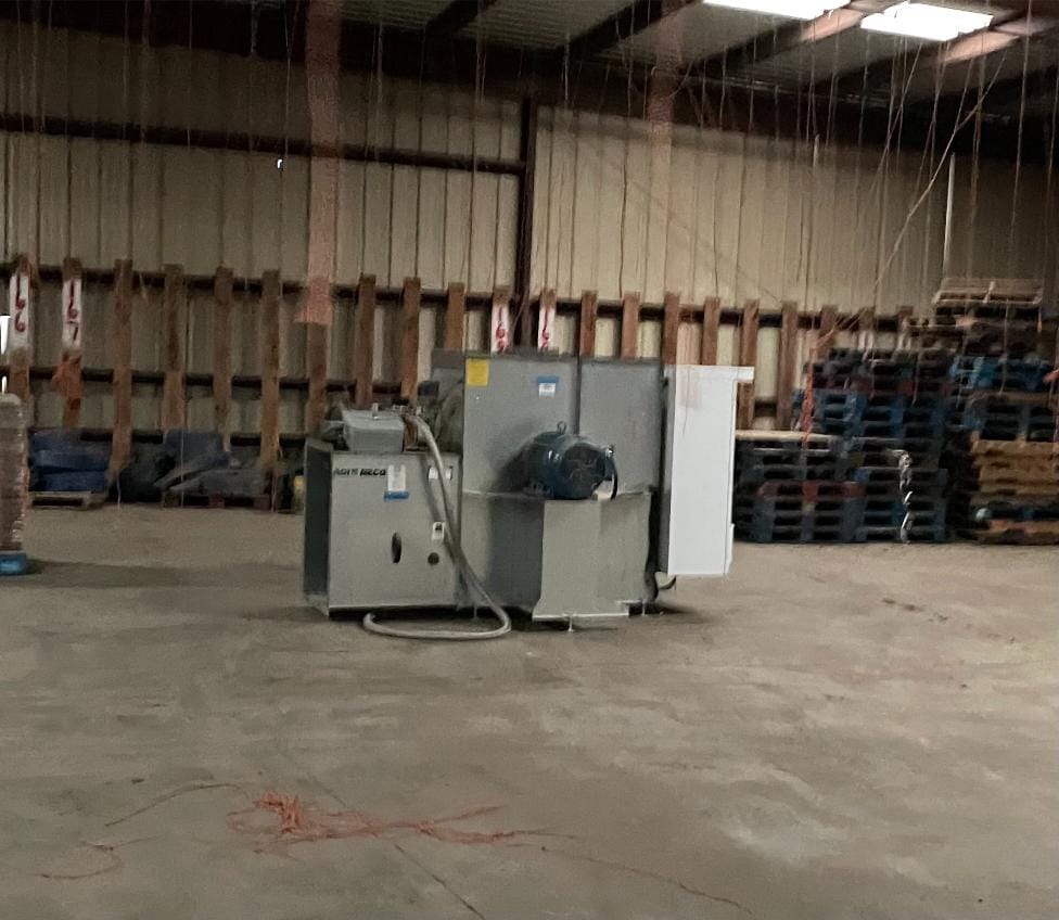 1,000,000 BTU VENTCO 05DSH2NGM-V 40' Batch Container Natural Gas Dryer