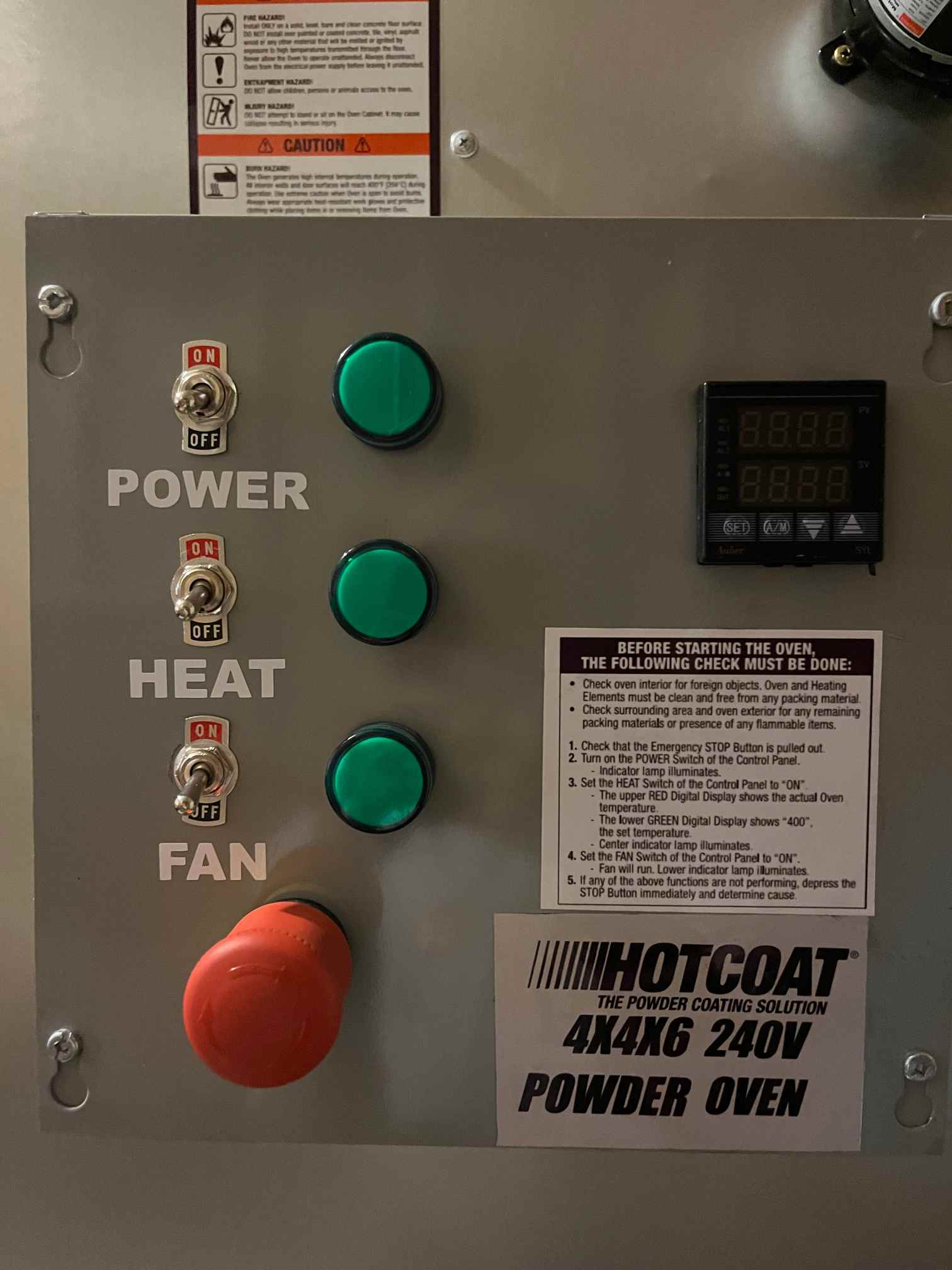 400° Hotcoat Powder Coating Oven