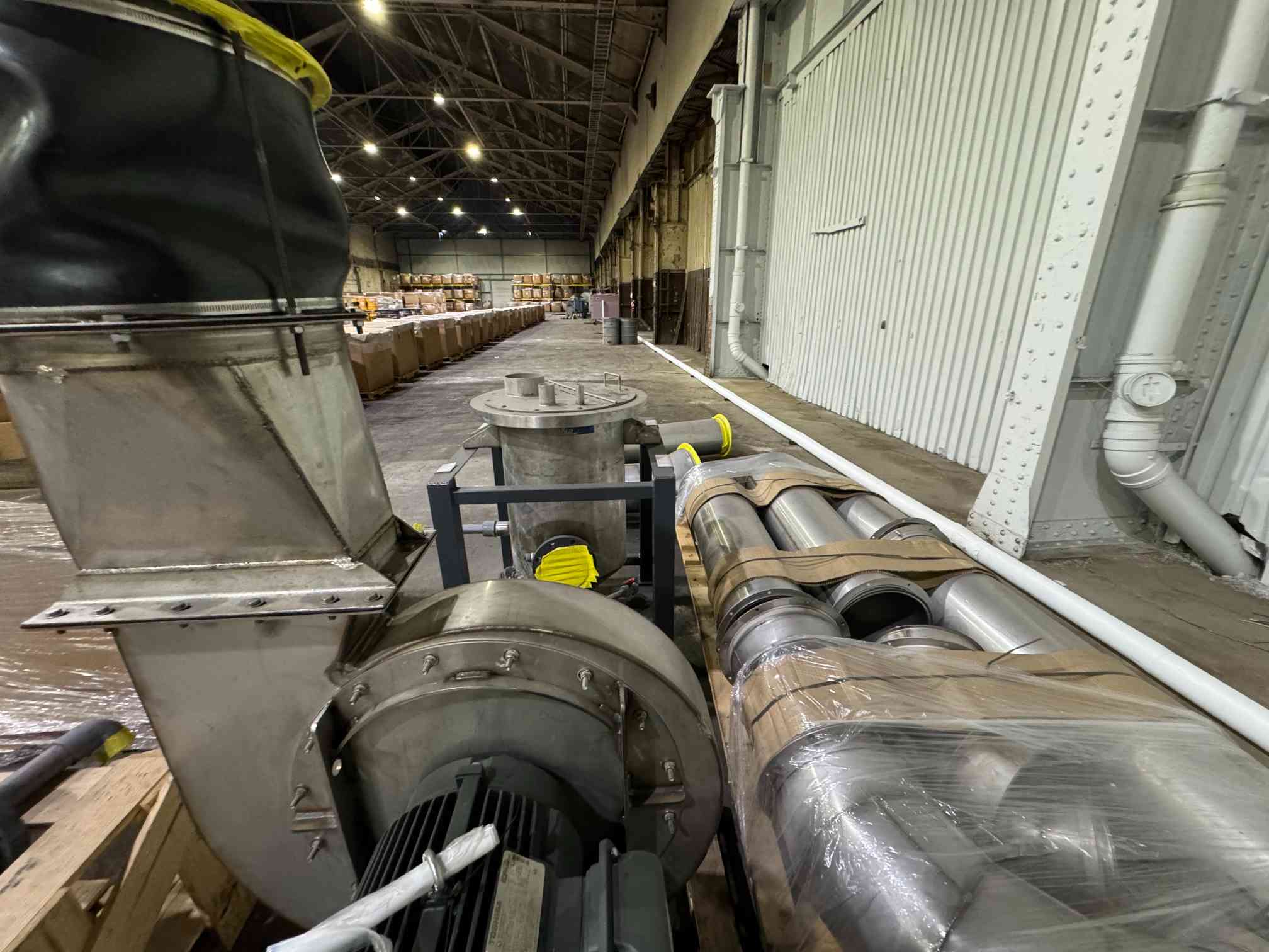 Thermal Oxidizer w/ Horizontally Fired Burner into Horizontal Oxidation Chamber