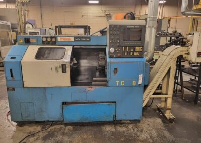 1990 mazak quick turn 18n cnc turning center with mazatrol t32-2 control