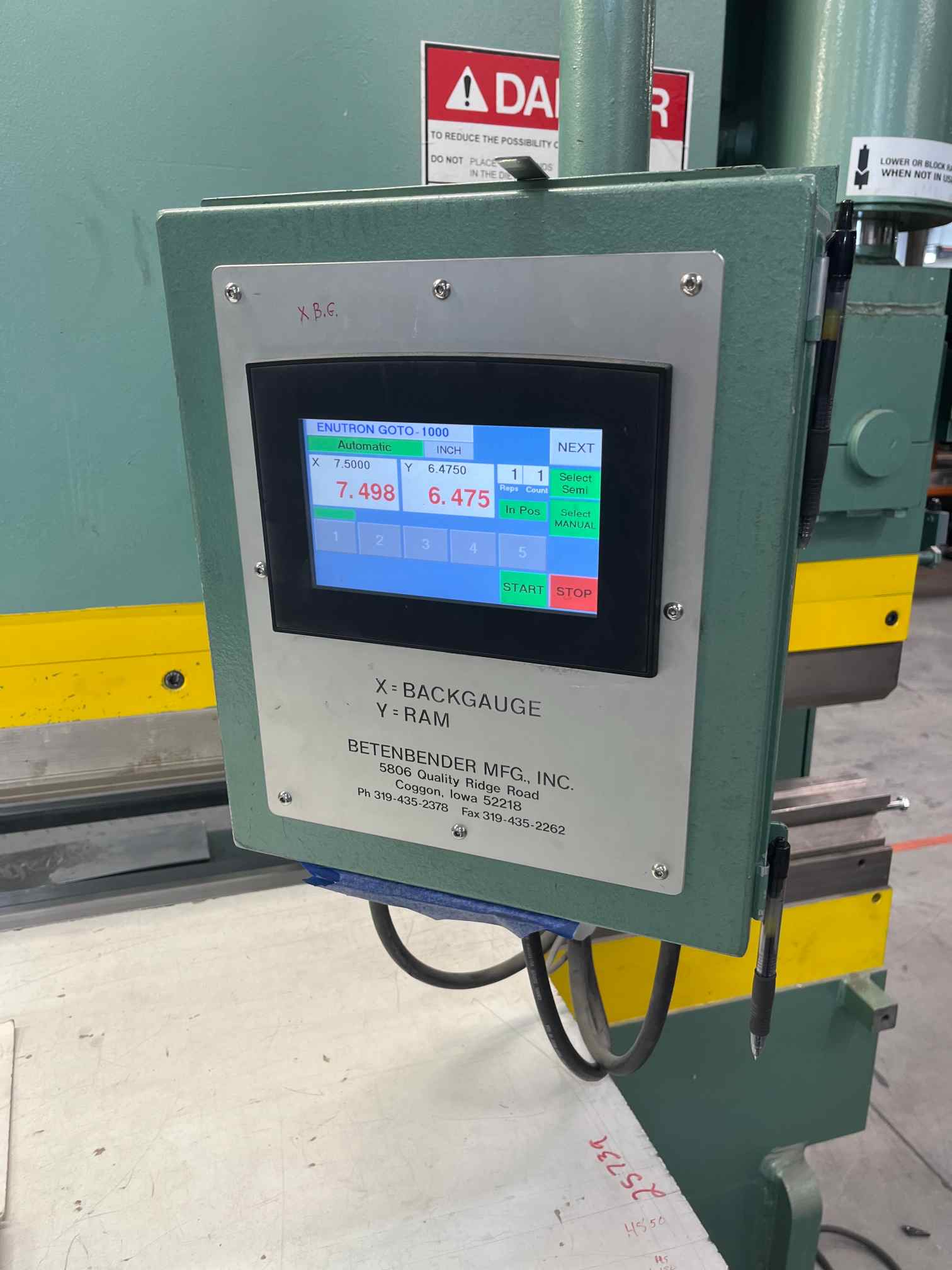 120 Ton x 14' Betenbender 14-120 Cnc Press Brake
