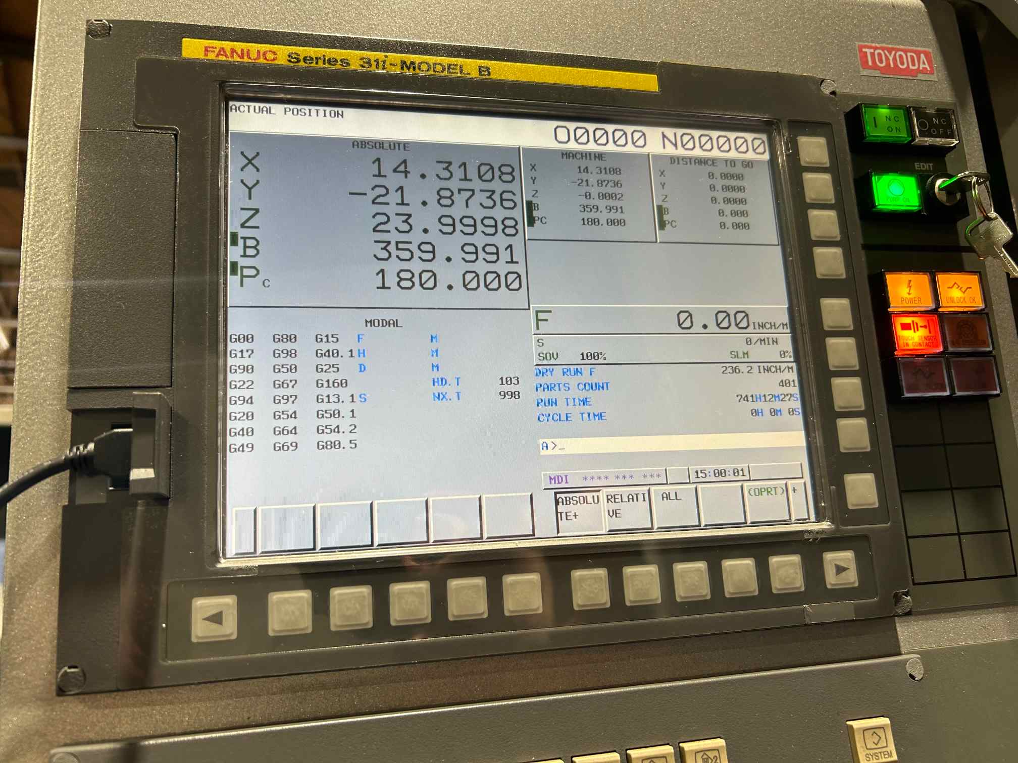 Toyoda 500MM FH500J HMC