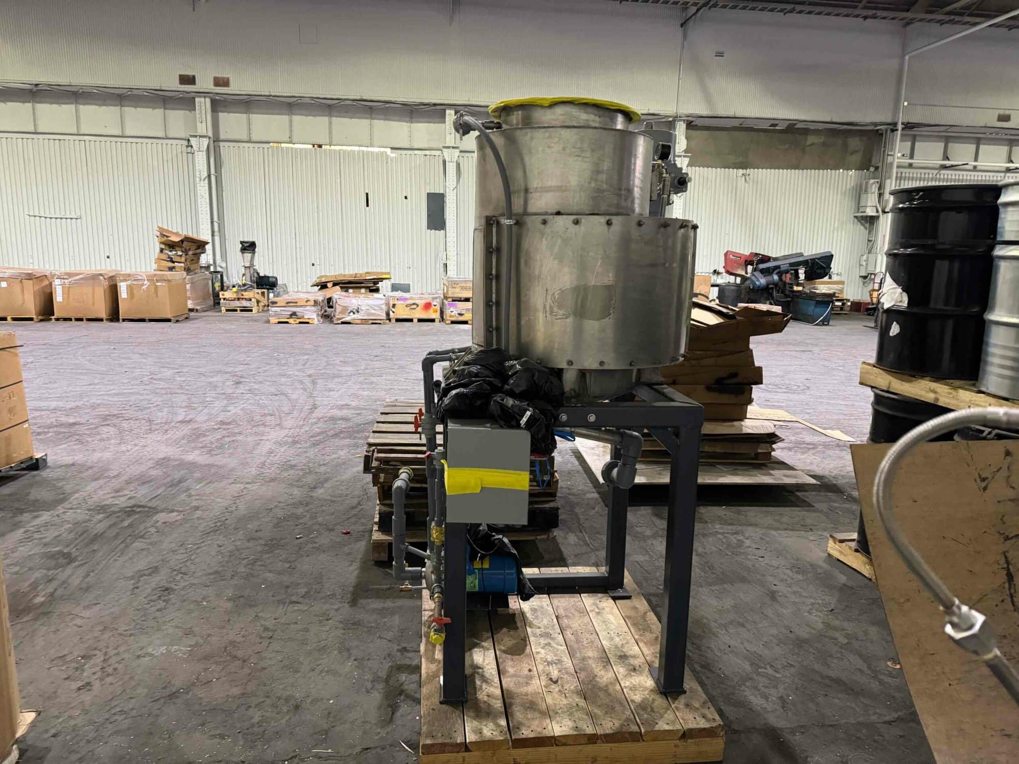 Thermal Oxidizer w/ Horizontally Fired Burner into Horizontal Oxidation Chamber
