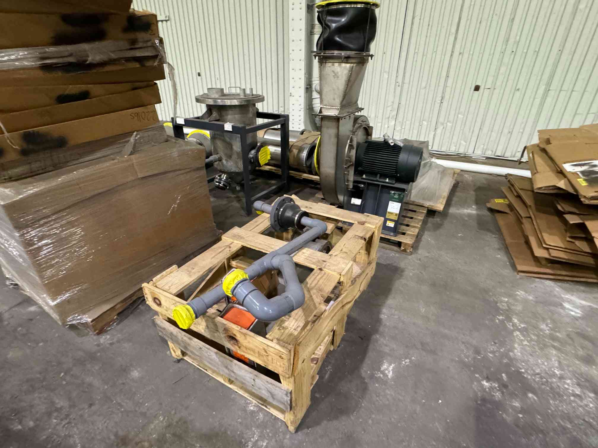 Thermal Oxidizer w/ Horizontally Fired Burner into Horizontal Oxidation Chamber
