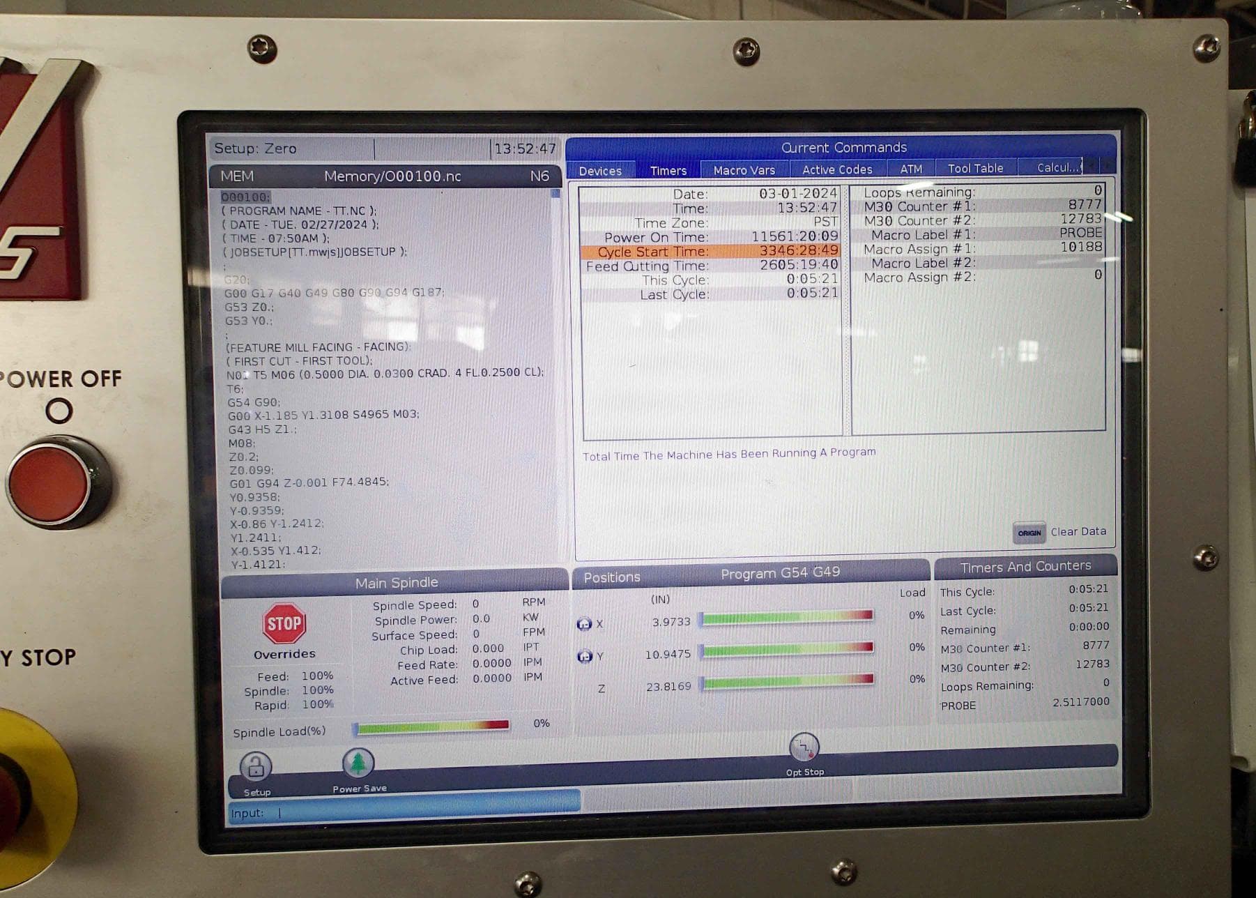 Haas VF-4SS 5-Axis VMC