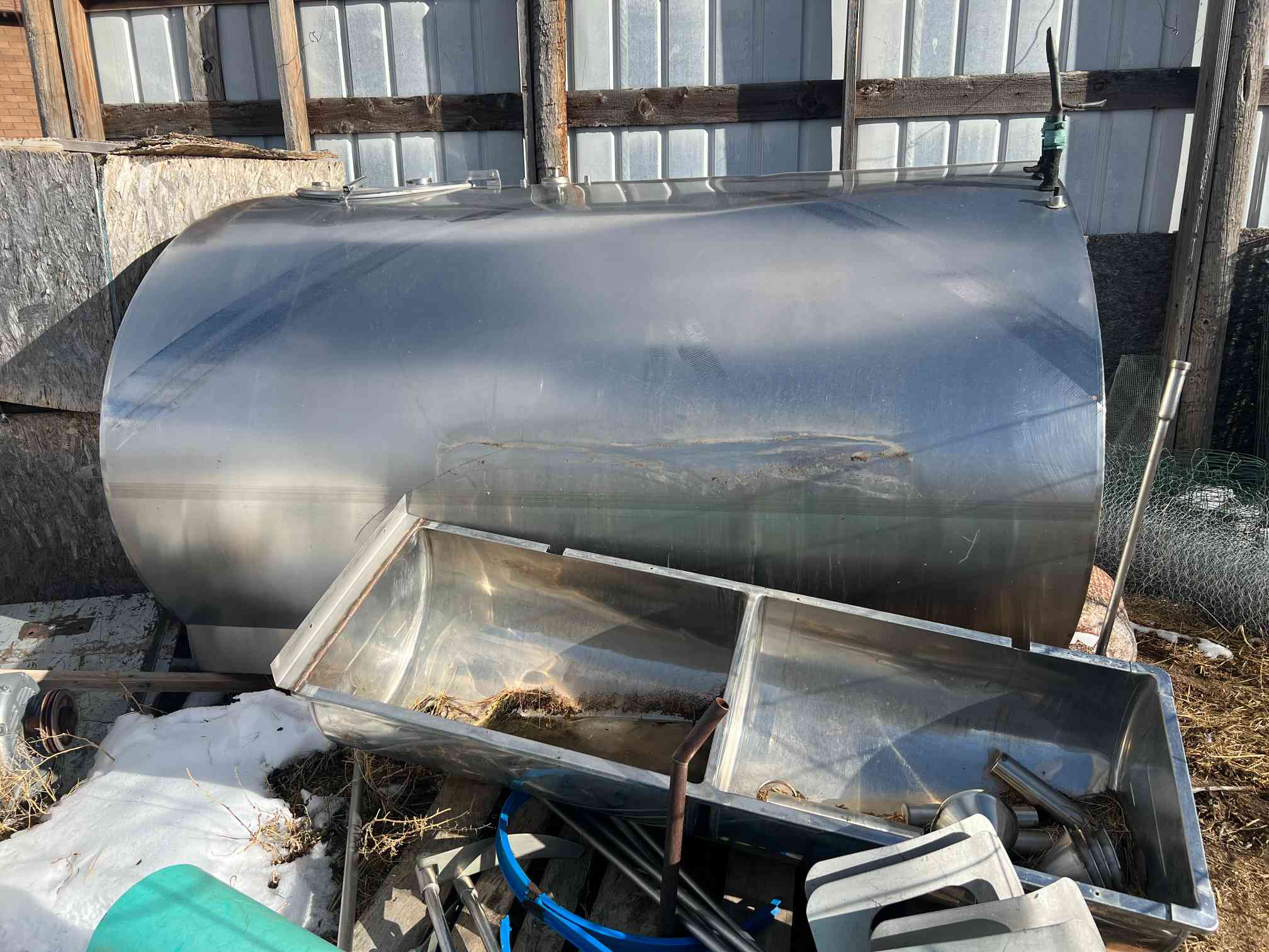 800 Gallon Stainless Steel Storage Tank