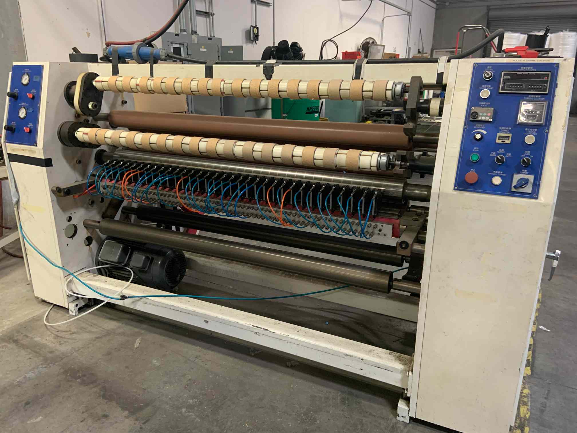 Webtec HY-BA Rewind Slitter w/Core Loader