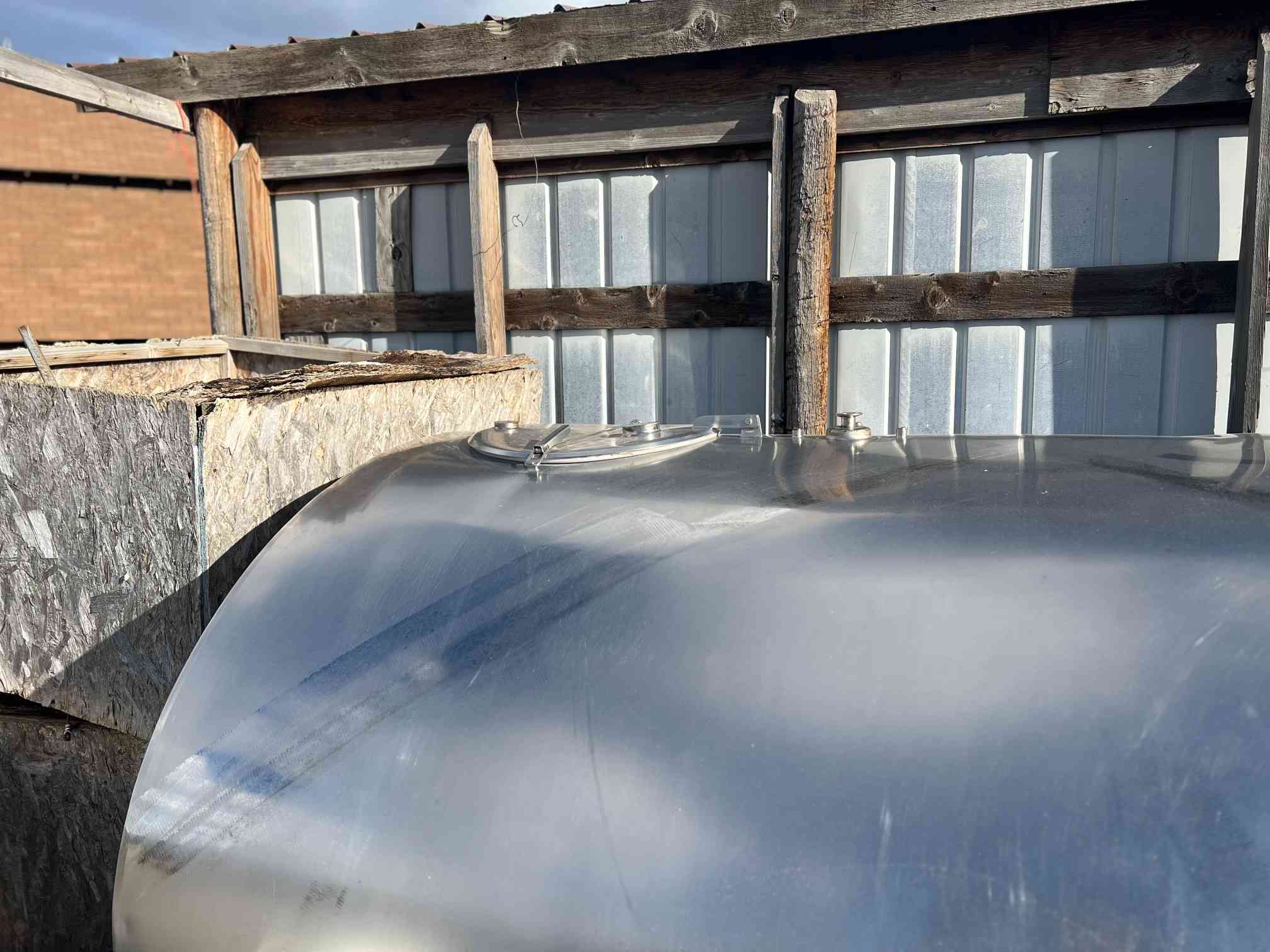 800 Gallon Stainless Steel Storage Tank