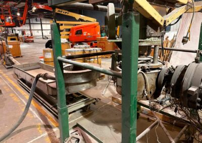 berstorff-gala water ring pelletizing system tws 120 gpm tank and spin dryer with controls