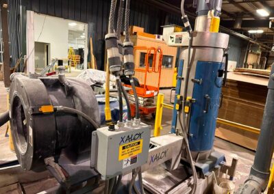 xaloy model wrp12i horizontal water ring pelletizer system