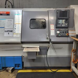 Mazak Super Quick Turn 200MY Multi-Axis CNC Lathe, 1999 - Fusion 640 Control, Y Axis, Live Tooling, Bar Feeder, Parts Catcher