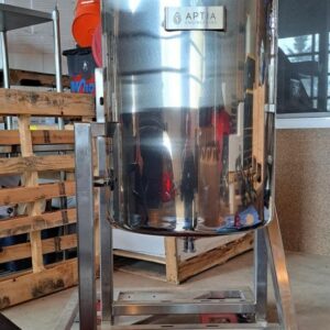 35 Gallon Aptia Engineering Stainless Steel Jacketed Vacuum Reactor Vessel