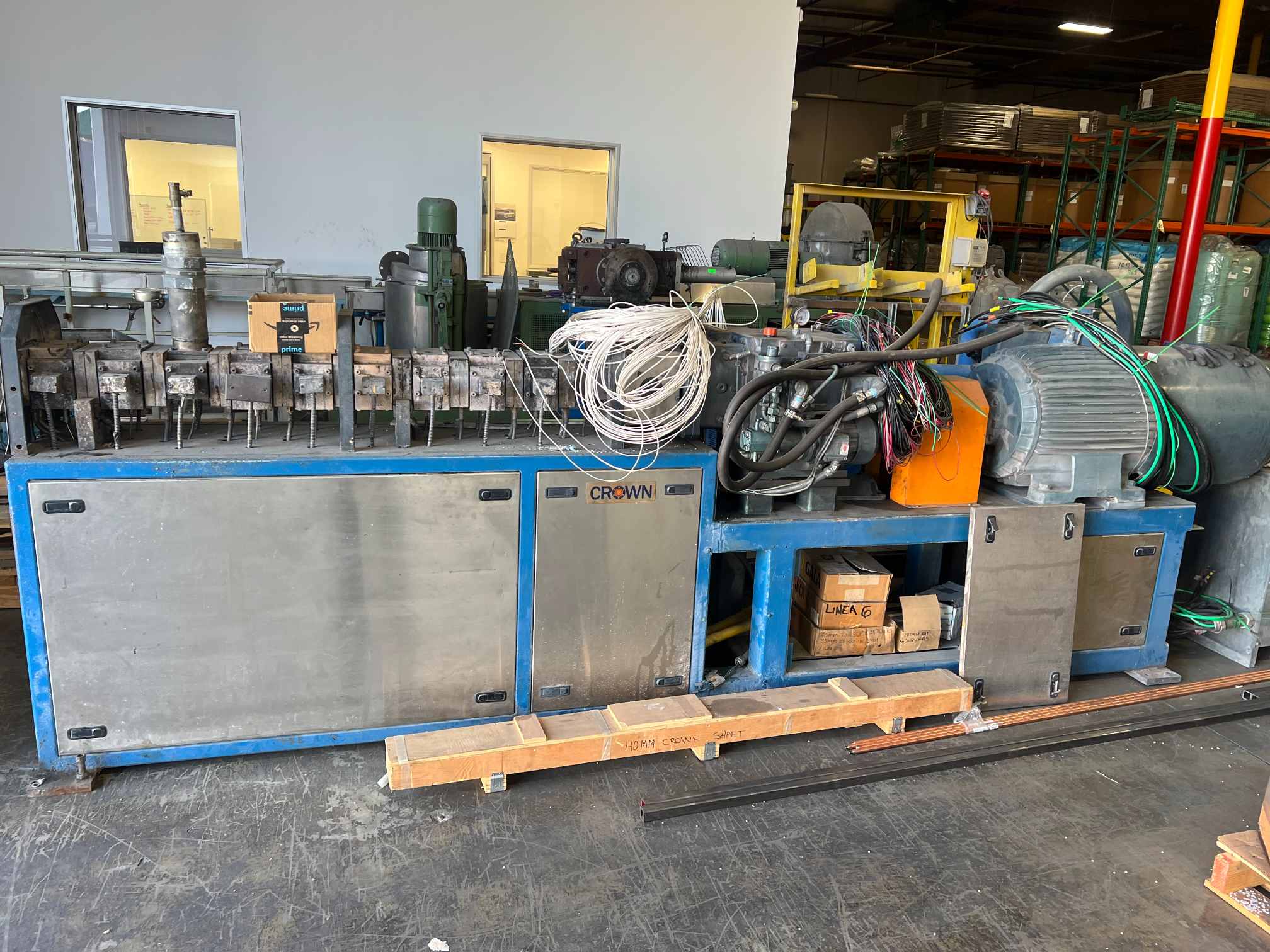 40mm Crown CEXT40C Co-Rotating Twin Screw Extruder