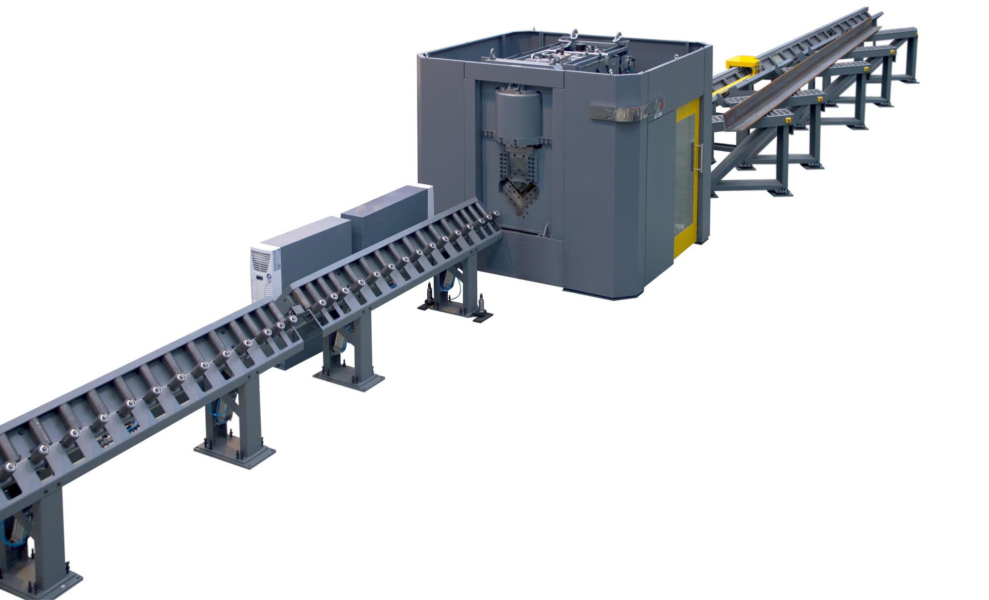 Geka Gamma Traction GT-250 CNC Structural Steel Punch, Shear, Drill Line
