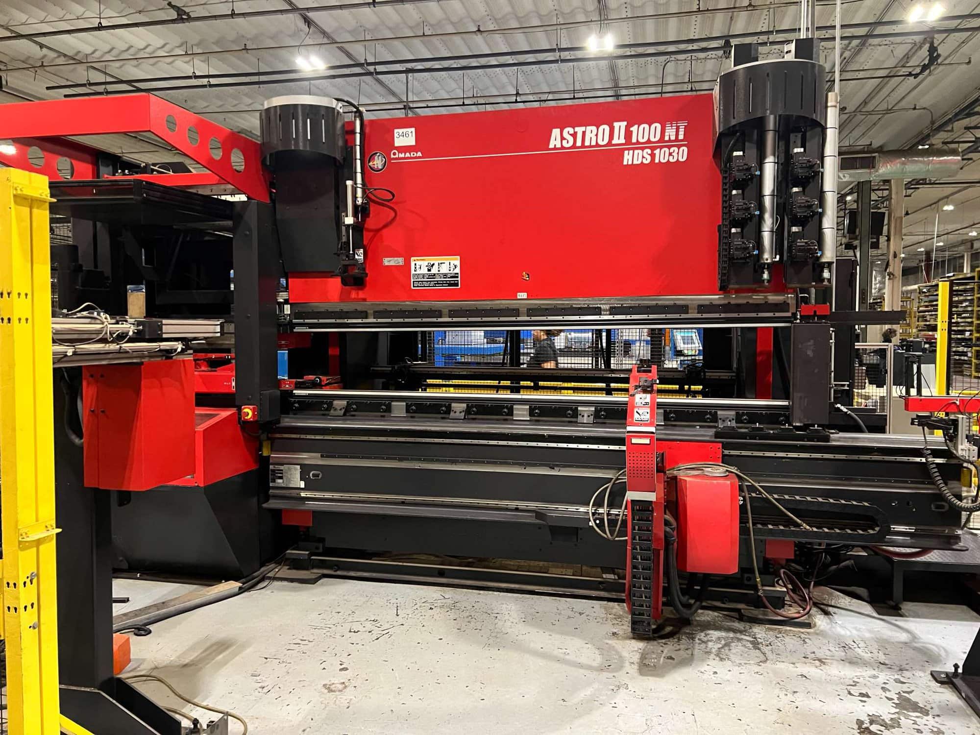 110 Ton x 10′ Amada Astro II 100NT/ HDS-1030 Robot Press Brake Cell With ATC