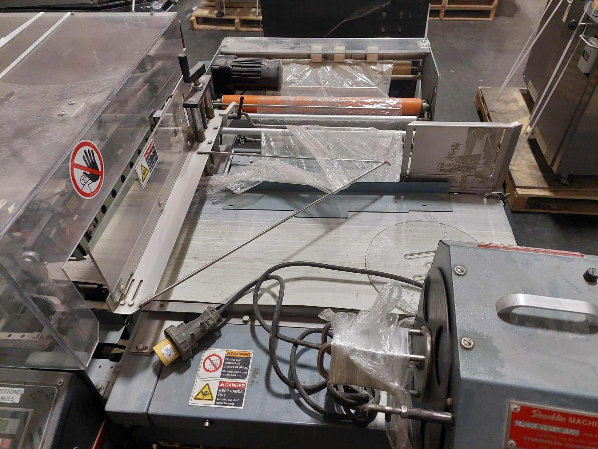 Shanklin A26A L-Bar Heat Sealer with Salvage Rewinder