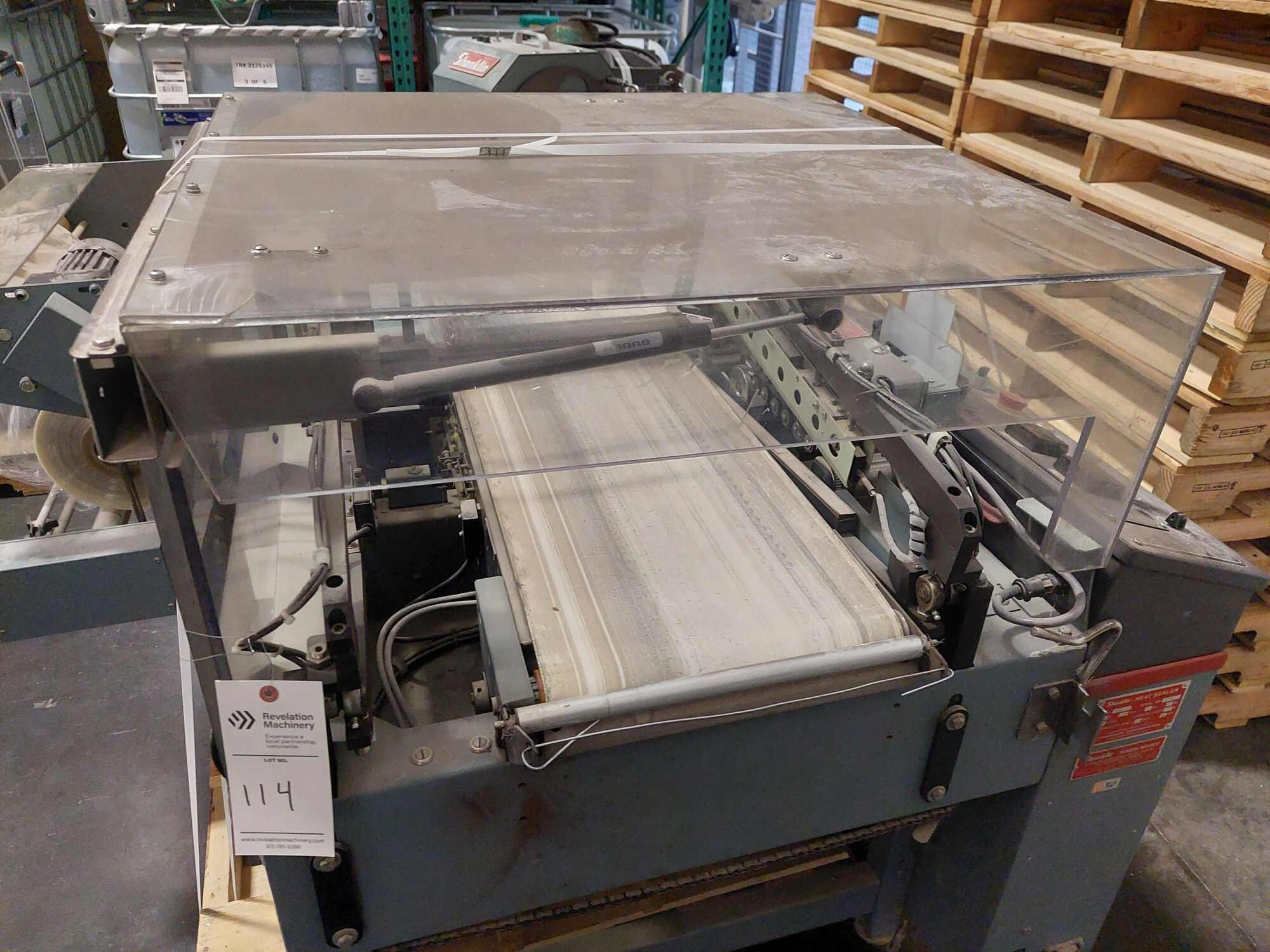 Shanklin A26A L-Bar Heat Sealer with Salvage Rewinder