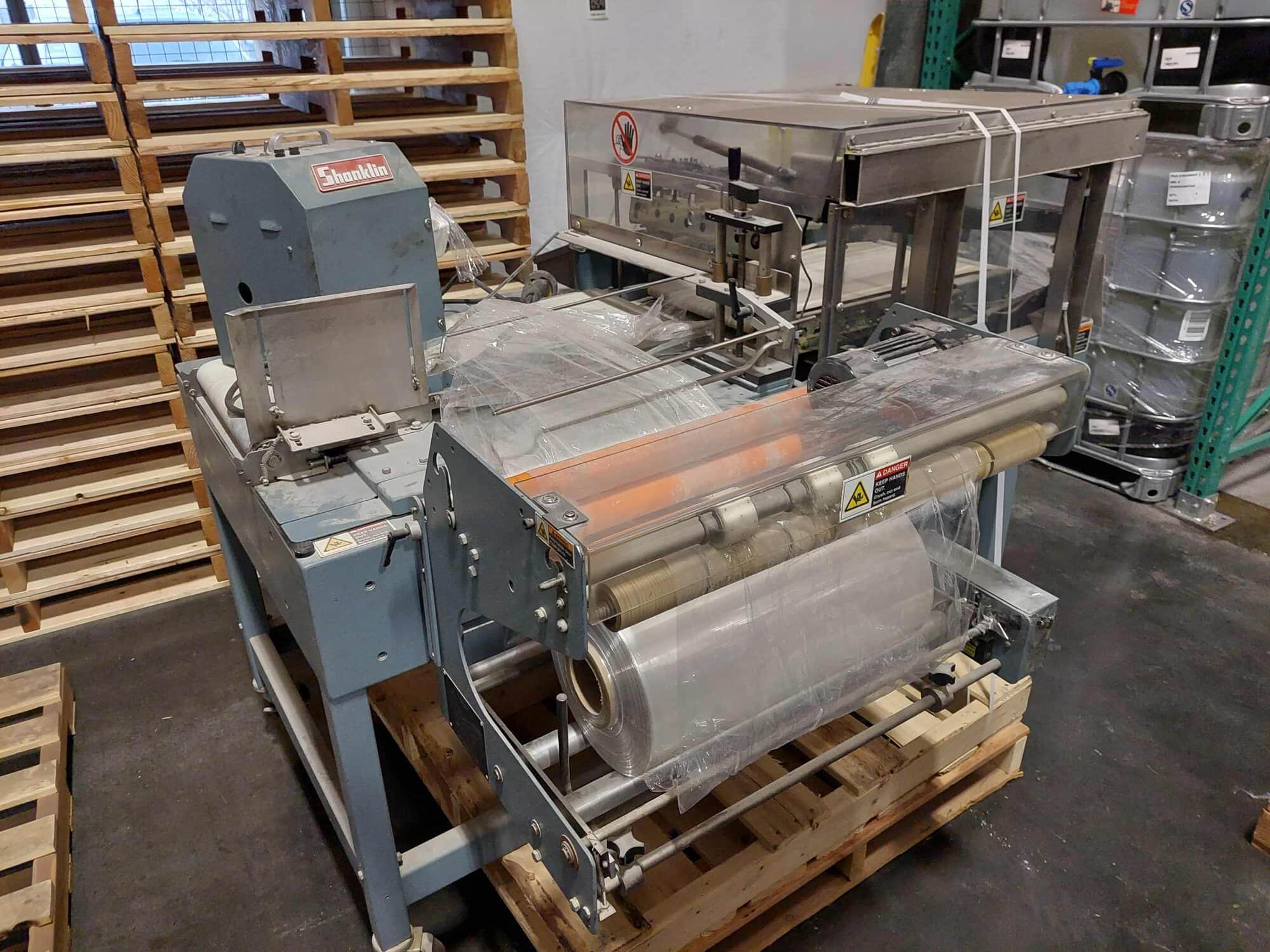 Shanklin A26A L-Bar Heat Sealer with Salvage Rewinder