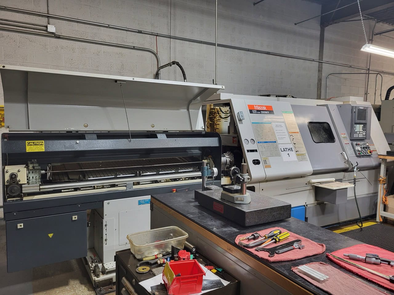 Mazak Super Quick Turn 200MY Multi-Axis CNC Lathe, 1999 - Fusion 640 Control, Y Axis, Live Tooling, Bar Feeder, Parts Catcher - Image 3