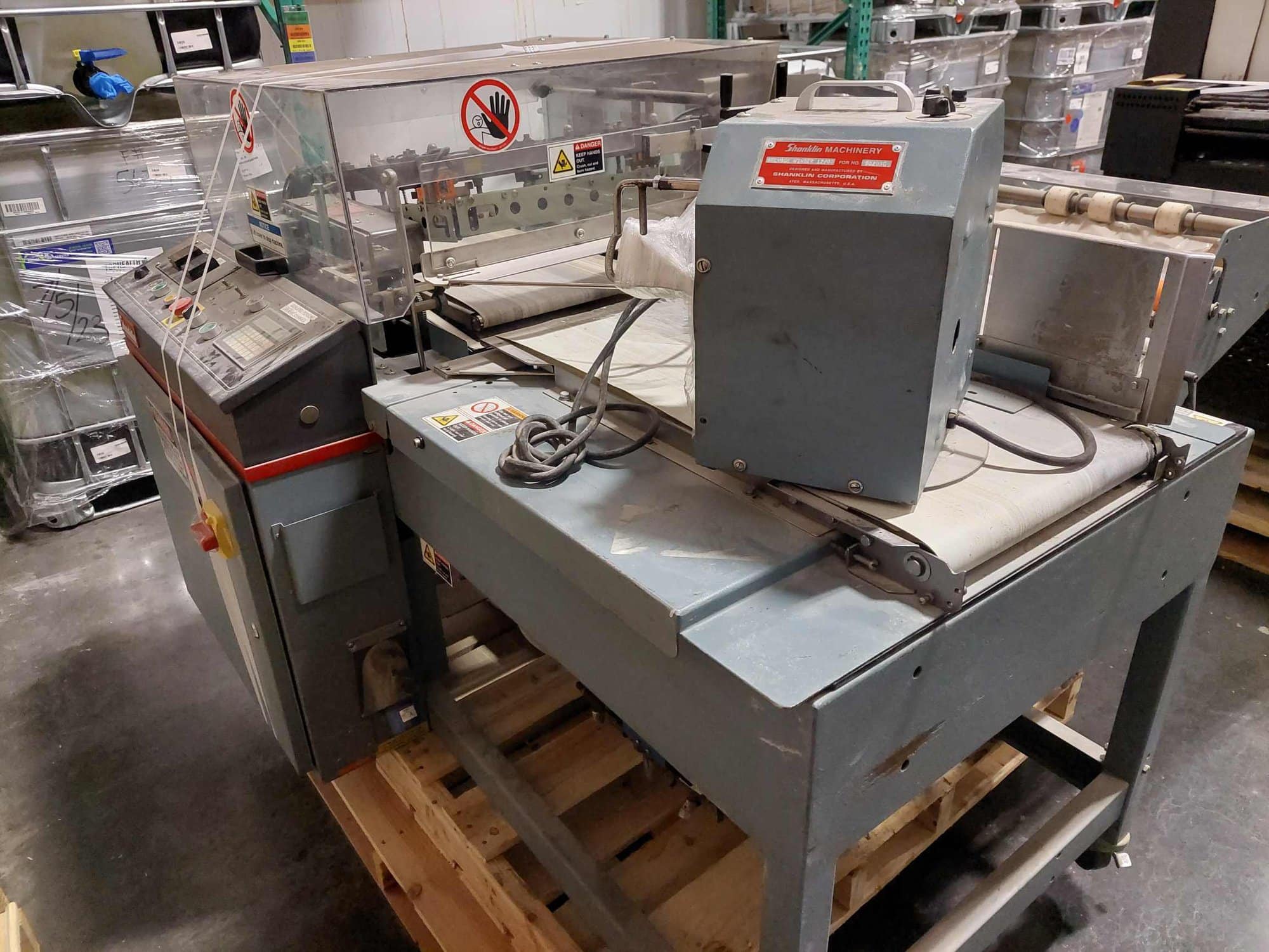 Shanklin A26A L-Bar Heat Sealer with Salvage Rewinder