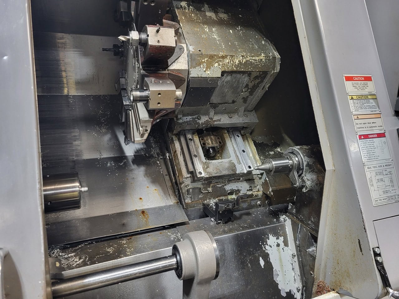 Mazak Super Quick Turn 200MY Multi-Axis CNC Lathe, 1999 - Fusion 640 Control, Y Axis, Live Tooling, Bar Feeder, Parts Catcher - Image 4