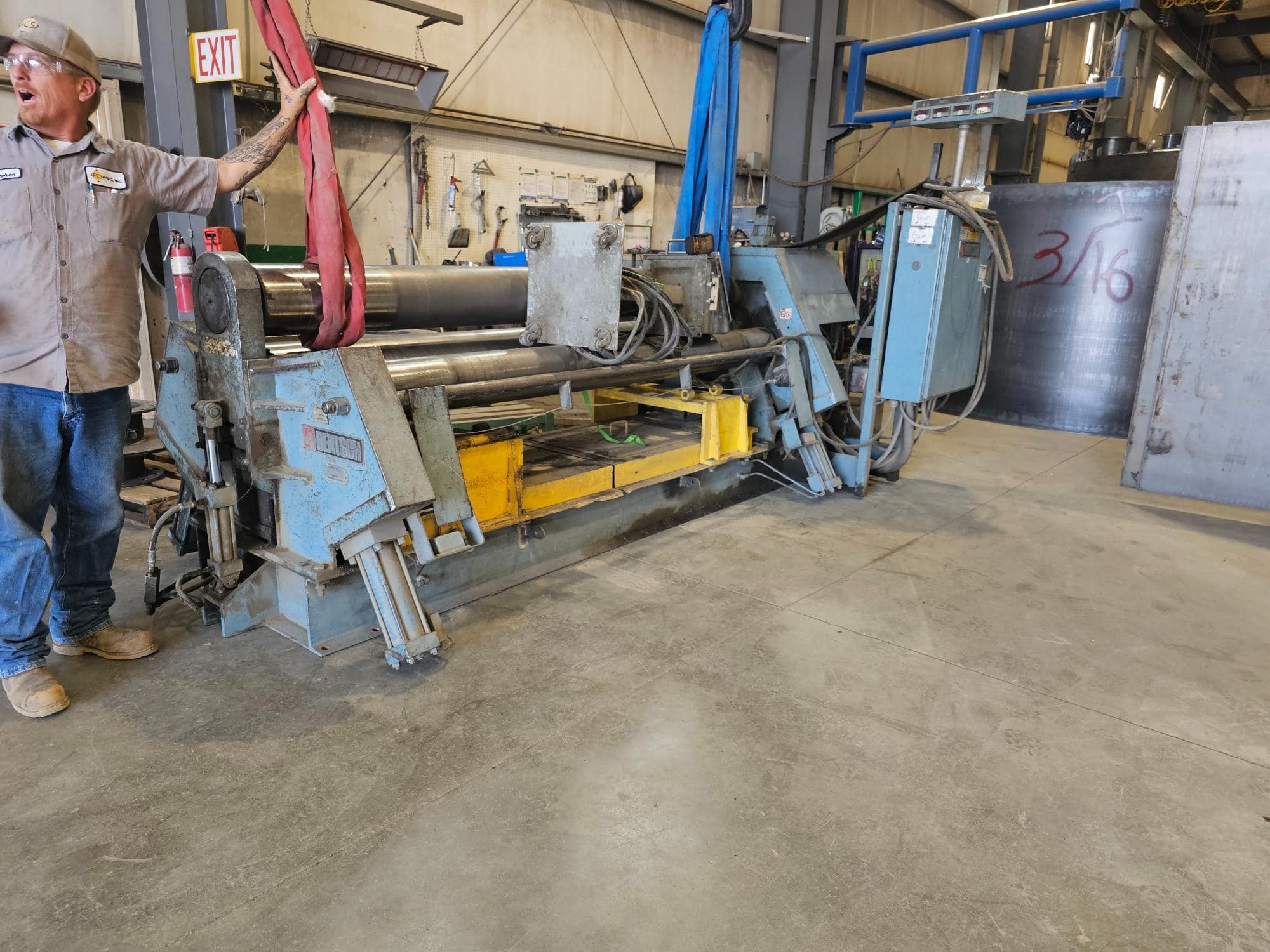 Bertsch 3/8" X 8' Plate Roller