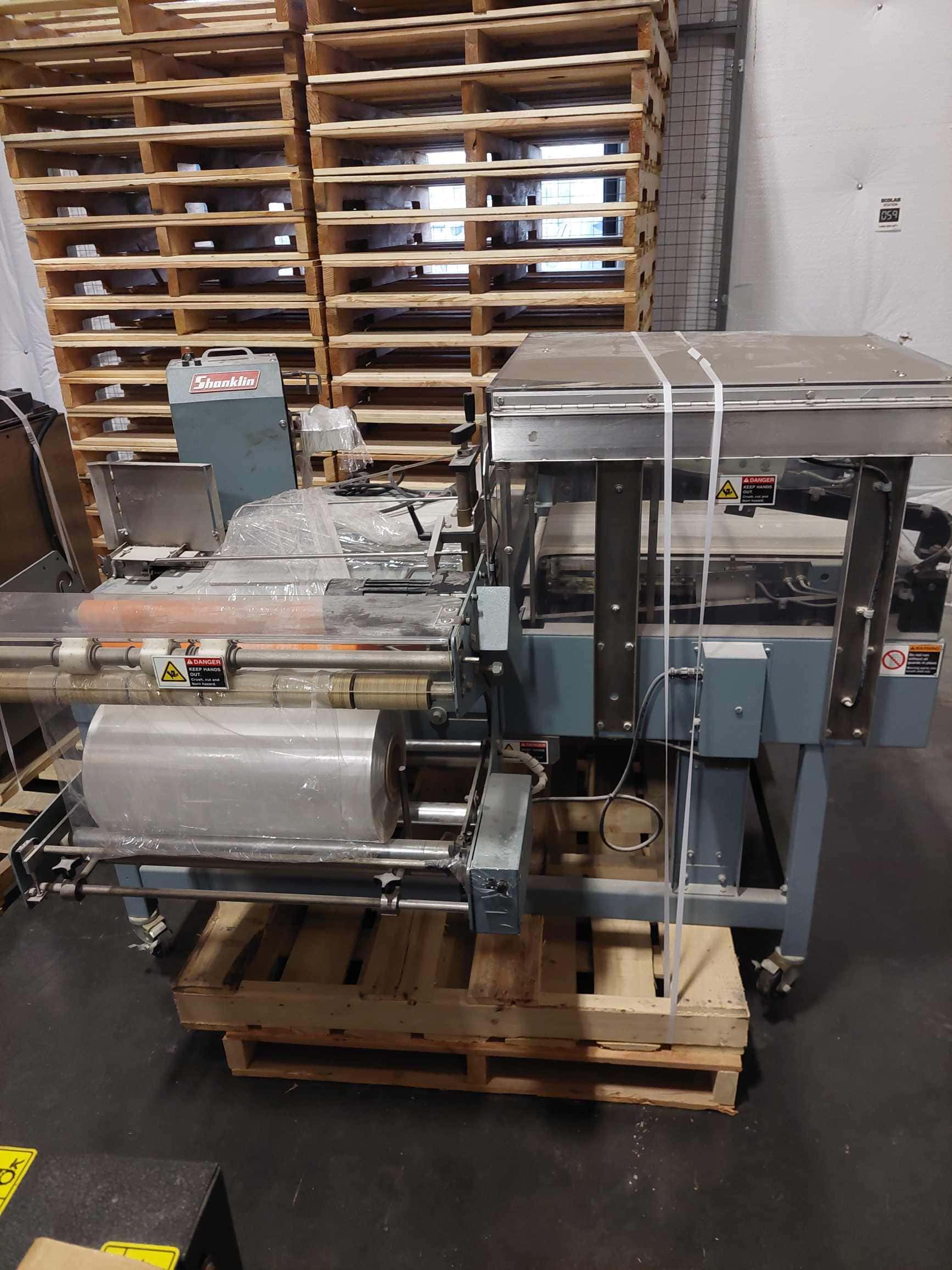 Shanklin A26A L-Bar Heat Sealer with Salvage Rewinder