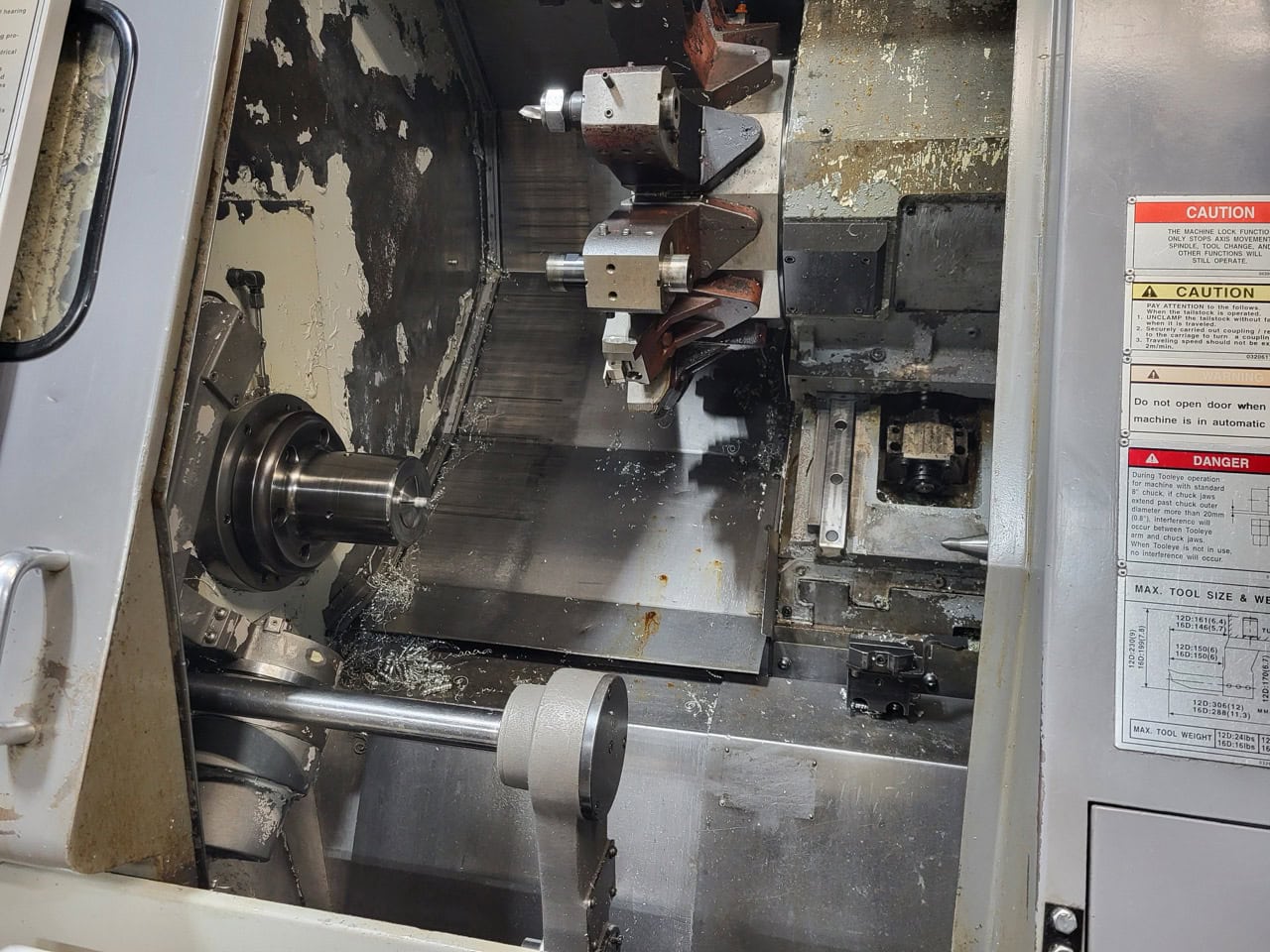 Mazak Super Quick Turn 200MY Multi-Axis CNC Lathe, 1999 - Fusion 640 Control, Y Axis, Live Tooling, Bar Feeder, Parts Catcher - Image 5